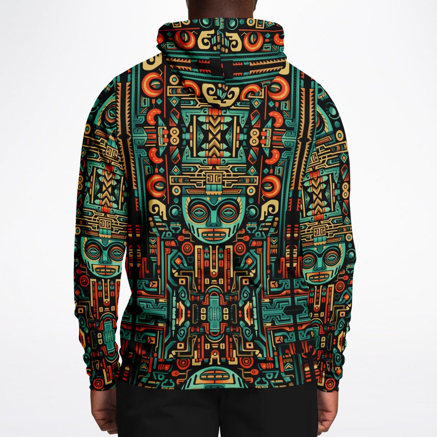Fashion Hoodie - Aztec Art - Nine Worlds Gear