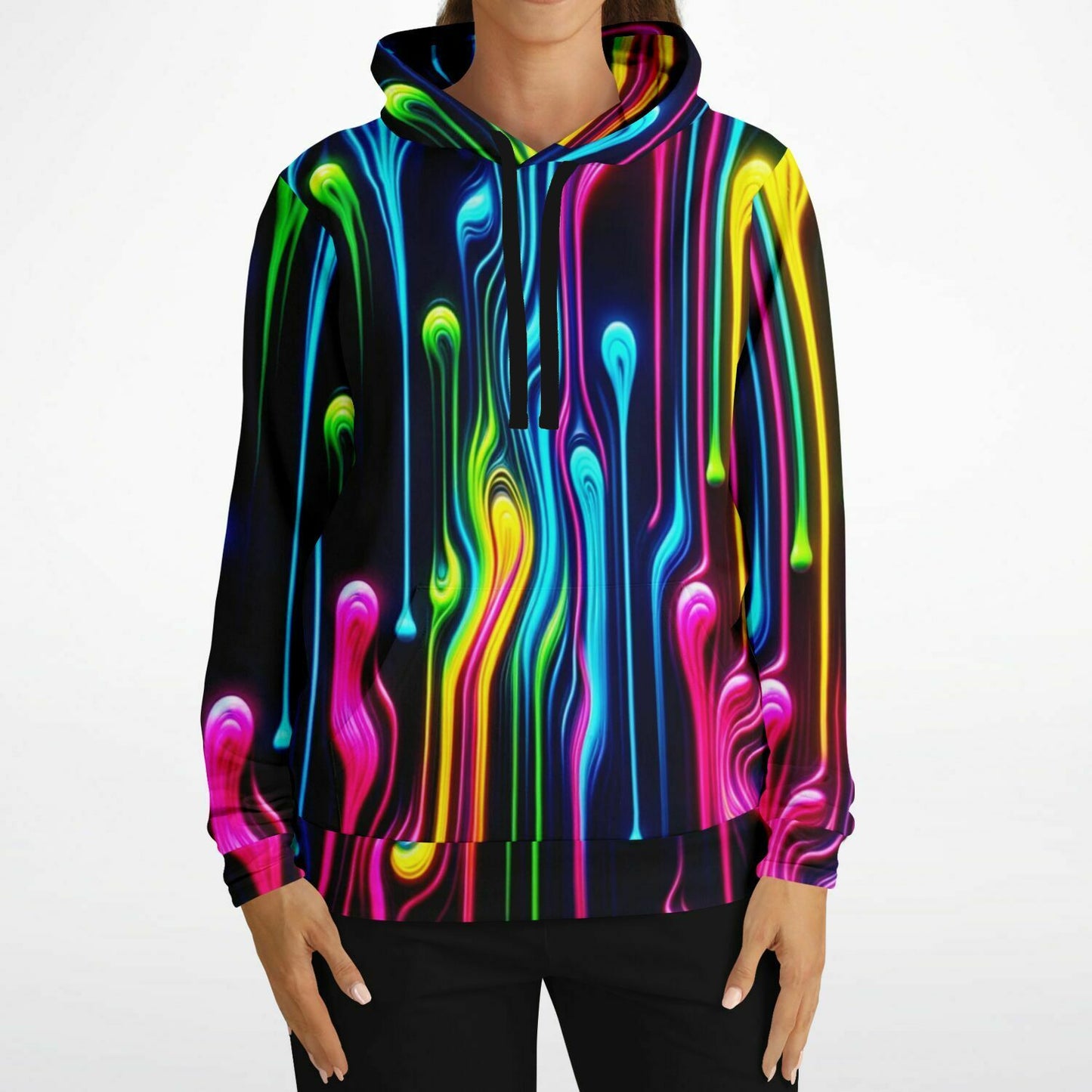 Fashion Hoodie - Melted Neon - Nine Worlds Gear