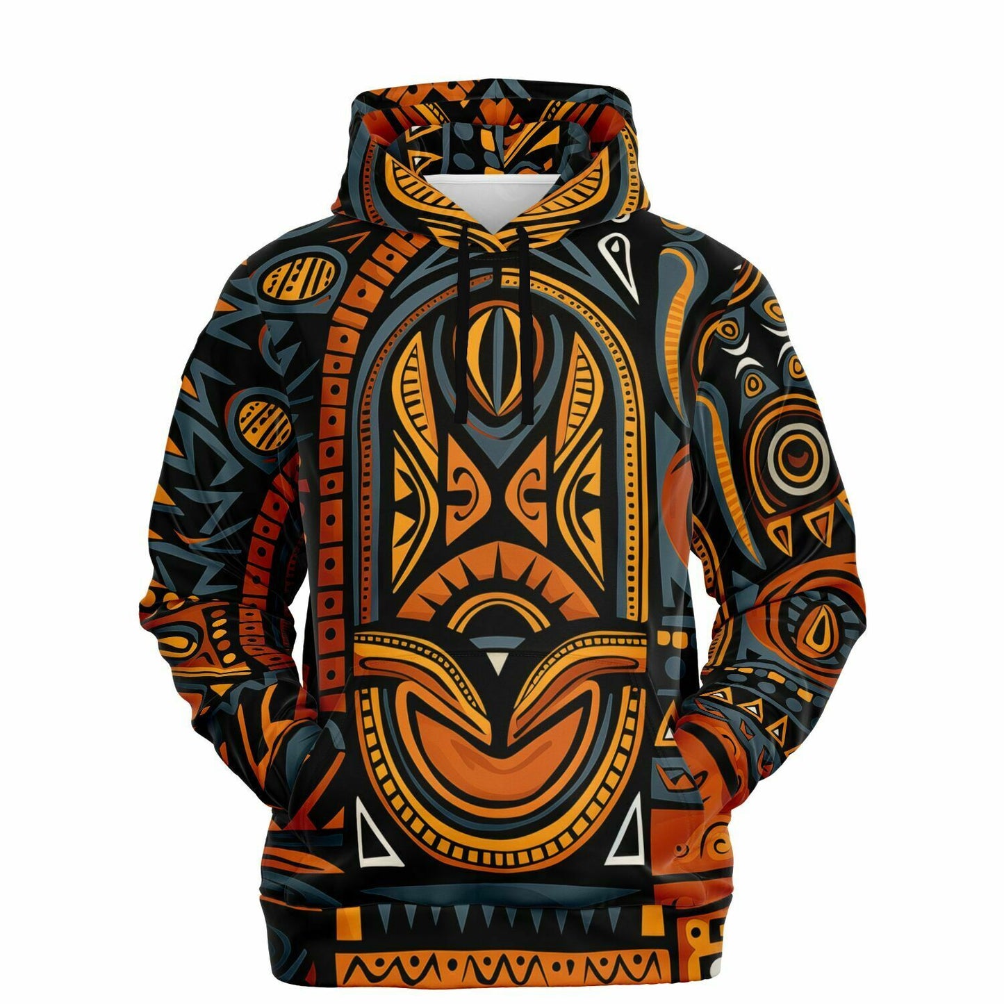Fashion Hoodie - African Tribal Art - Nine Worlds Gear