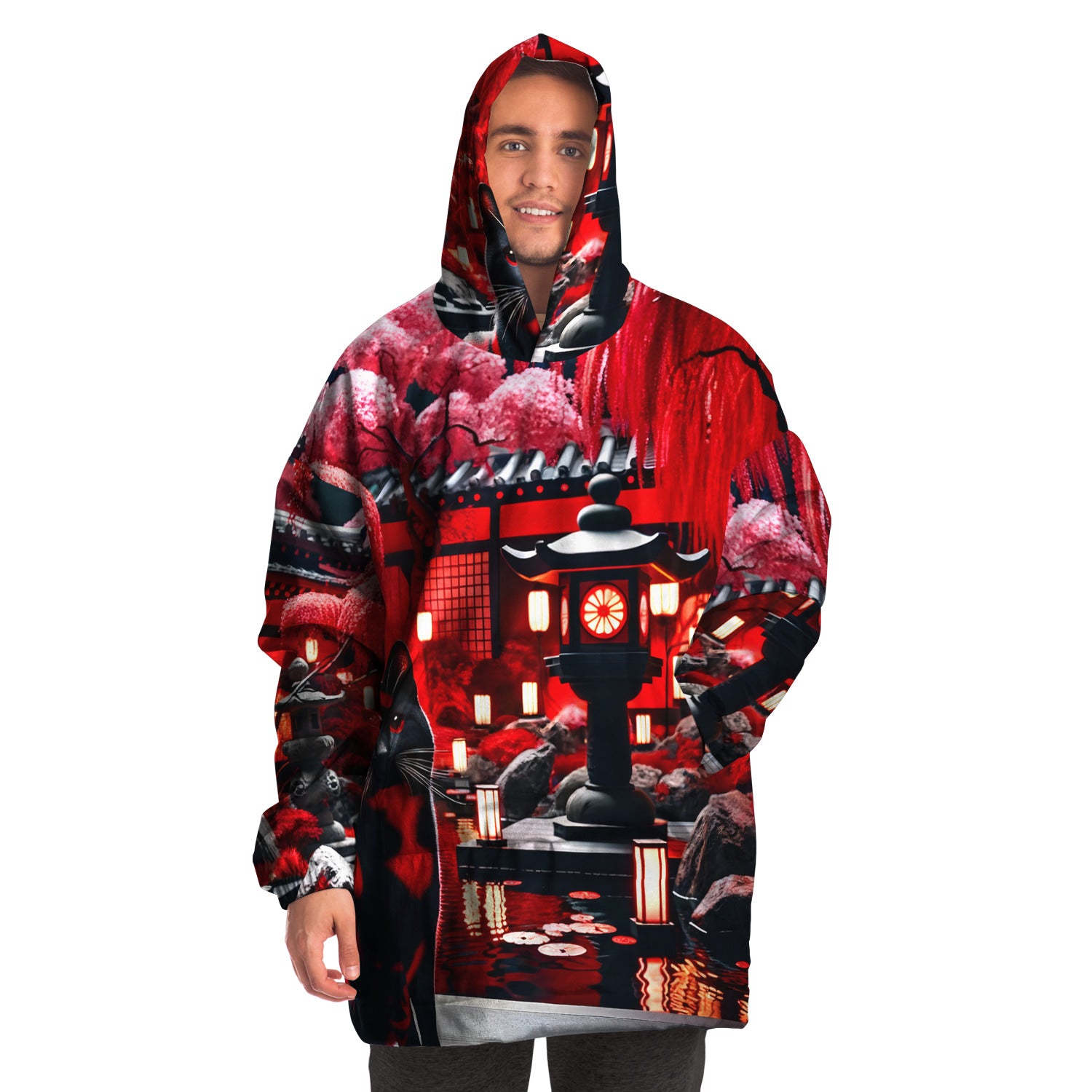 Snug Hoodie - Japanese Garden - Nine Worlds Gear