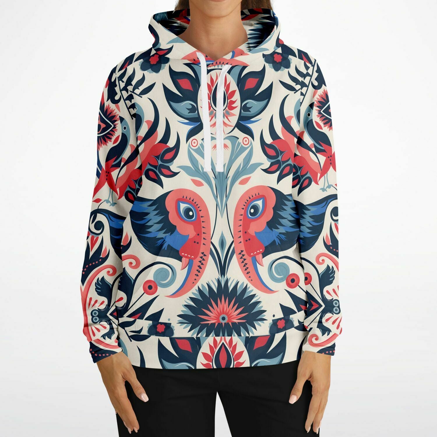 Fashion Hoodie - Columbian Zoomorphic Art - Nine Worlds Gear