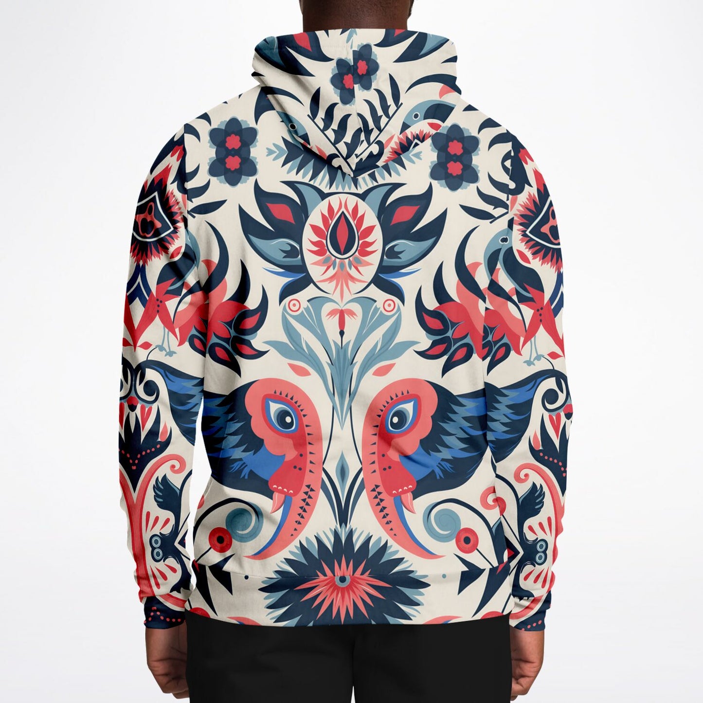Fashion Hoodie - Columbian Zoomorphic Art - Nine Worlds Gear