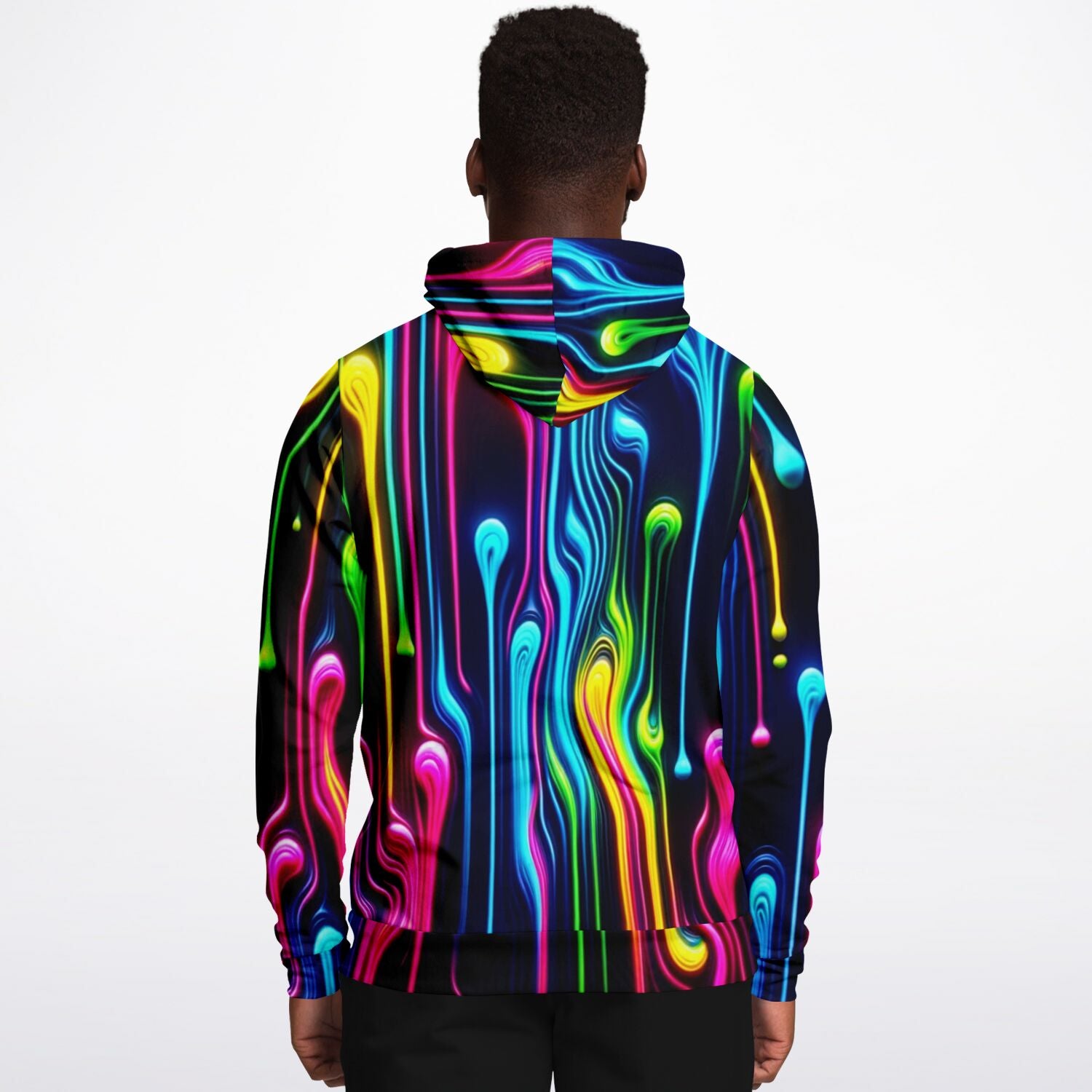 Fashion Hoodie - Melted Neon - Nine Worlds Gear