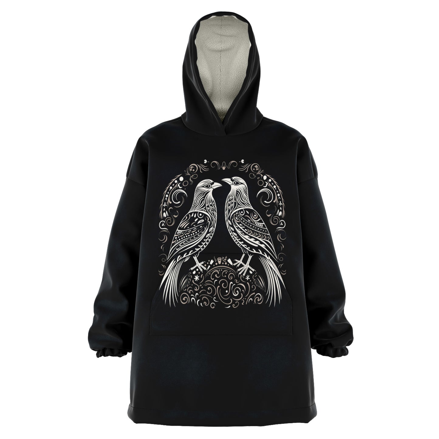 Snug Hoodie - Norse Viking & Mythology Collection -  Huginn and Muninn - Nine Worlds Gear
