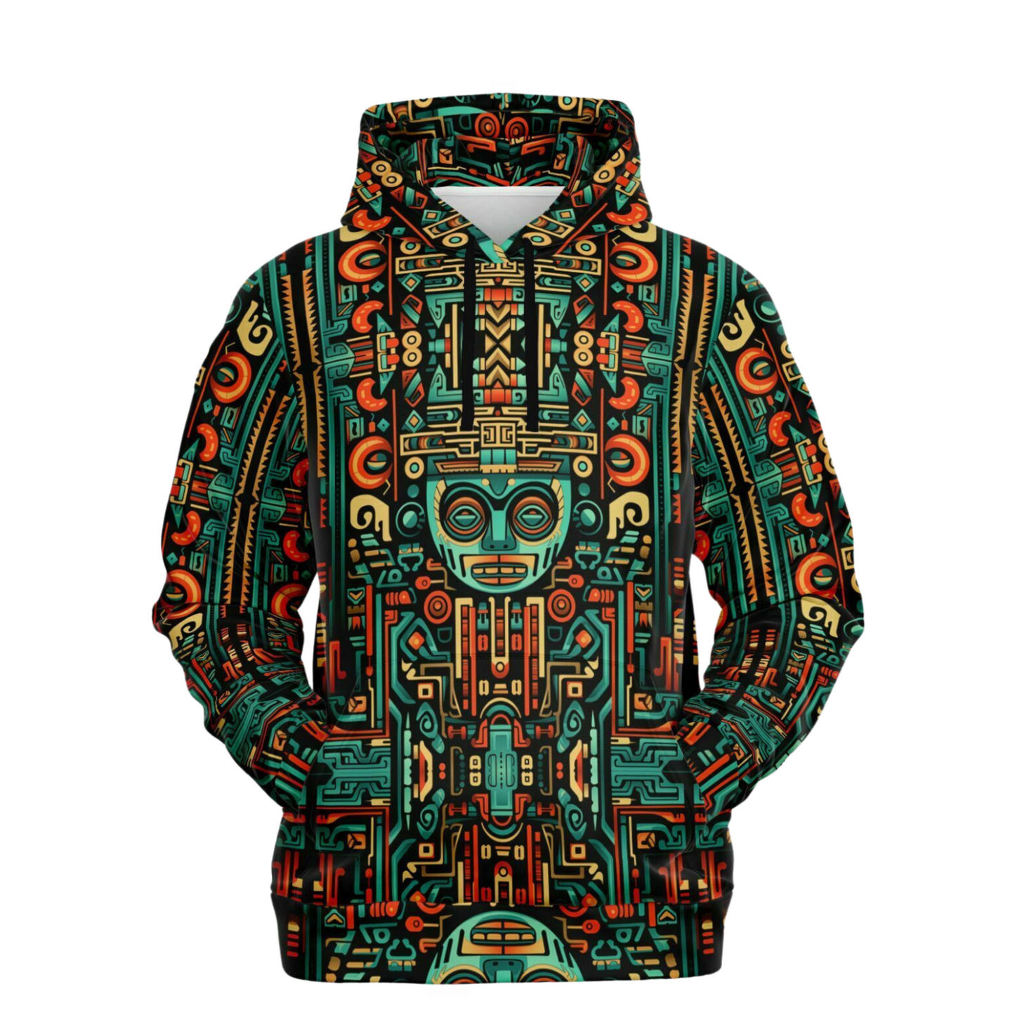 Fashion Hoodie - Aztec Art - Nine Worlds Gear