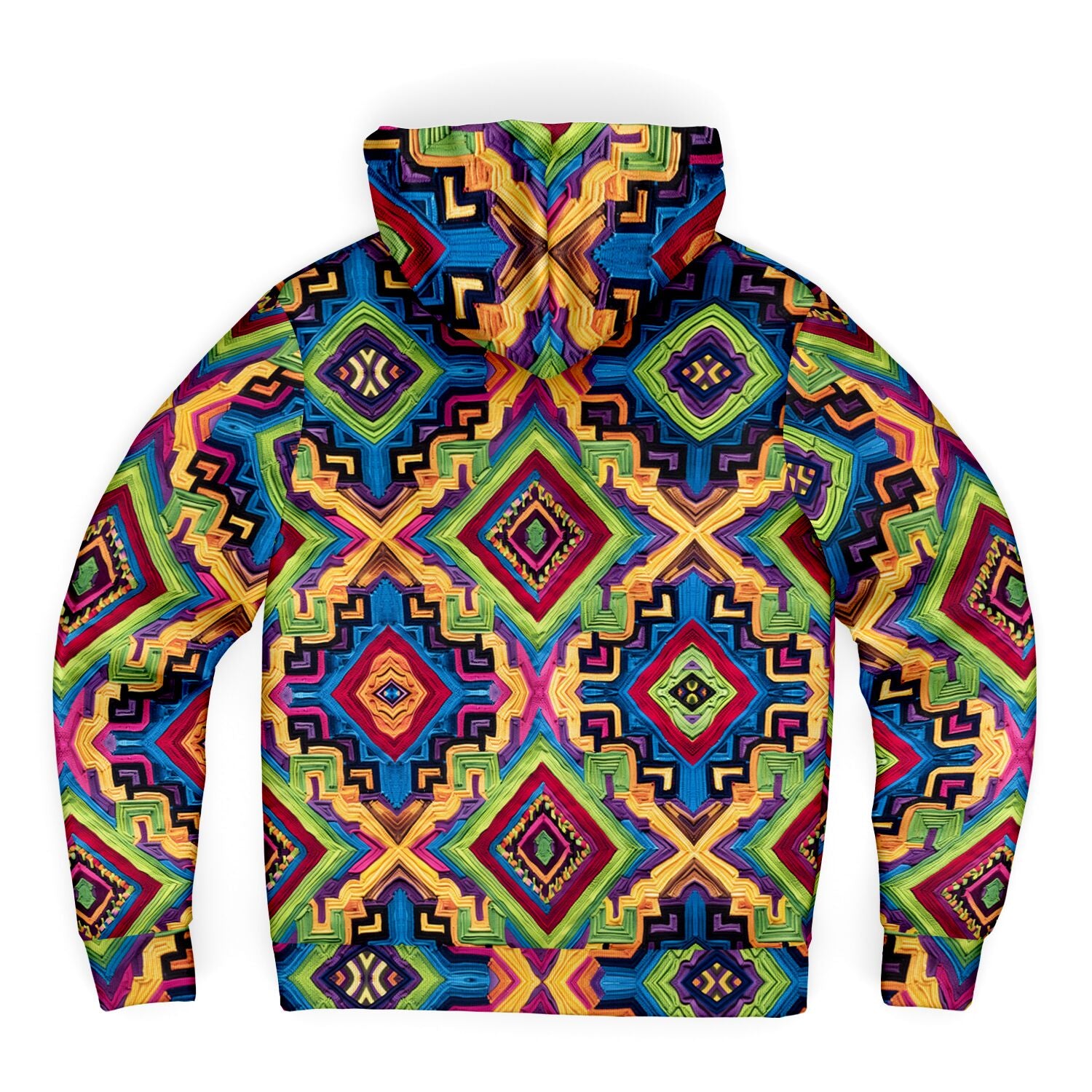 Fleece-Lined  Zip Hoodie - Columbian Wayuu - Nine Worlds Gear