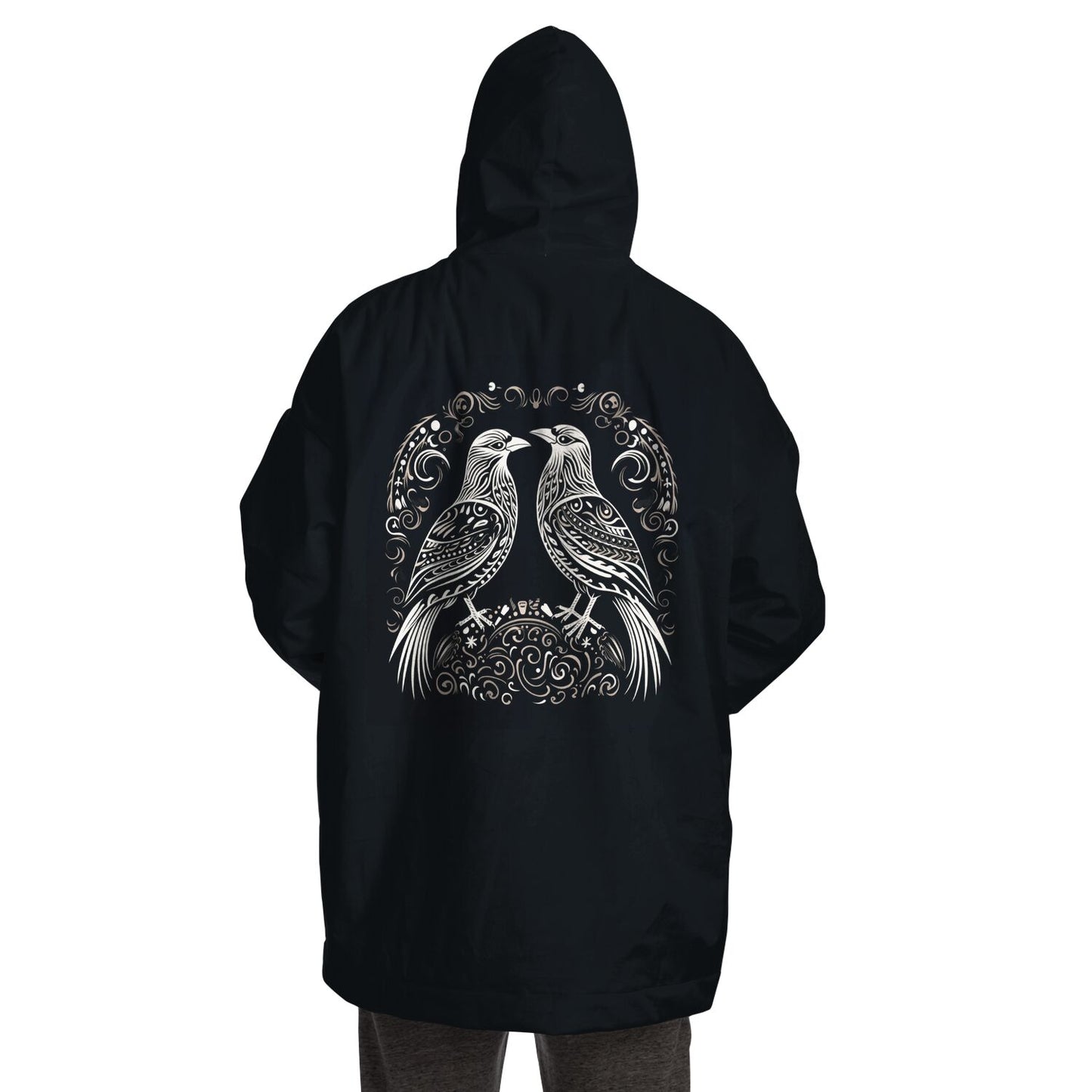 Snug Hoodie - Norse Viking & Mythology Collection -  Huginn and Muninn - Nine Worlds Gear