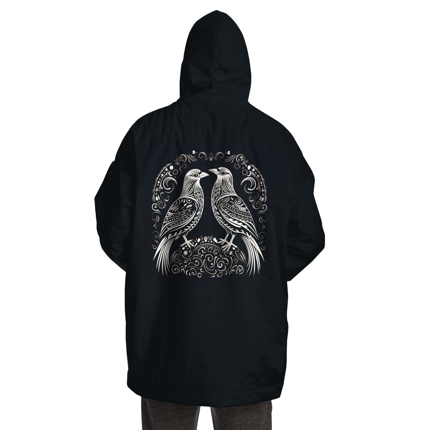 Snug Hoodie - Norse Viking & Mythology Collection -  Huginn and Muninn - Nine Worlds Gear