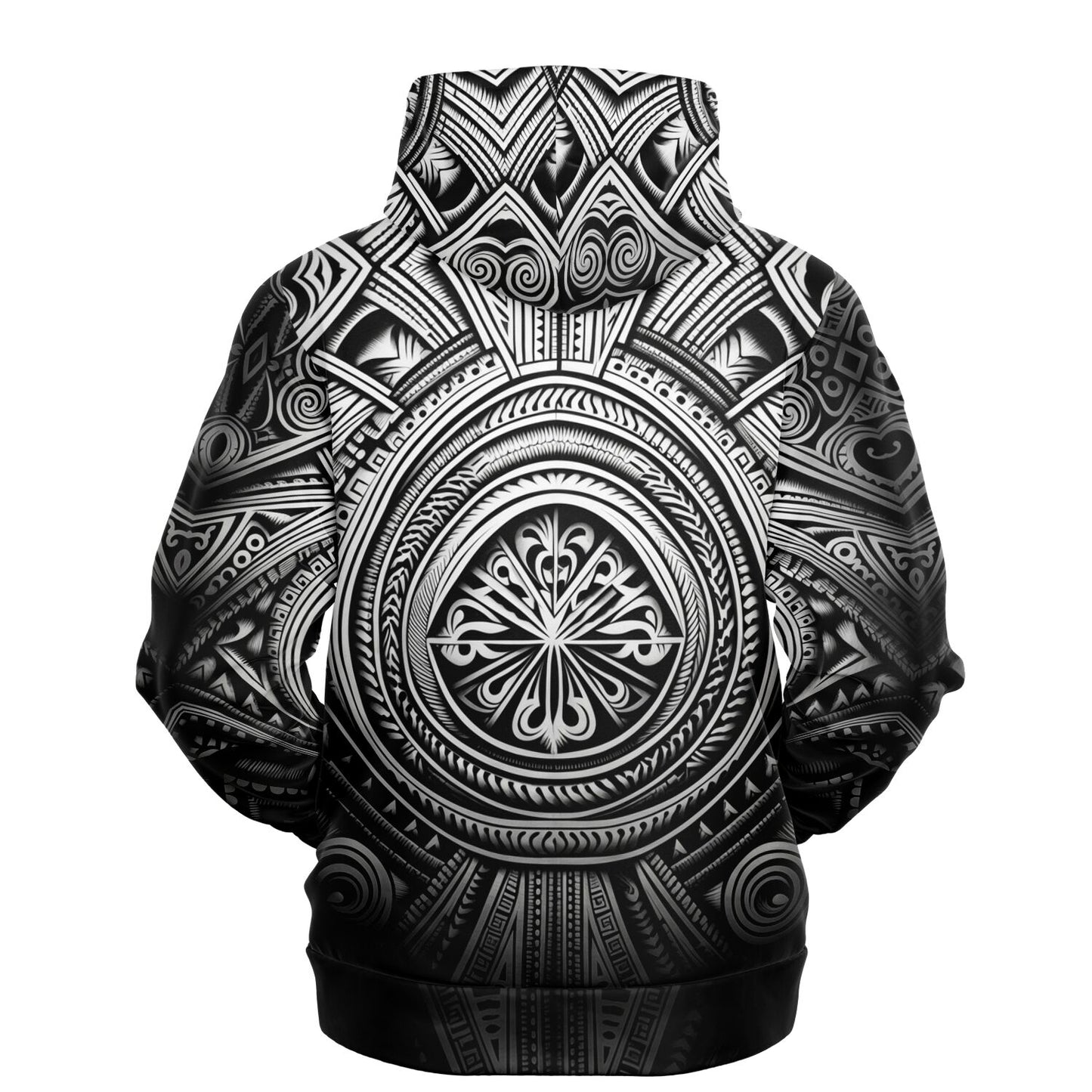 Fashion Hoodie - Polynesian Tattoo Art - Nine Worlds Gear