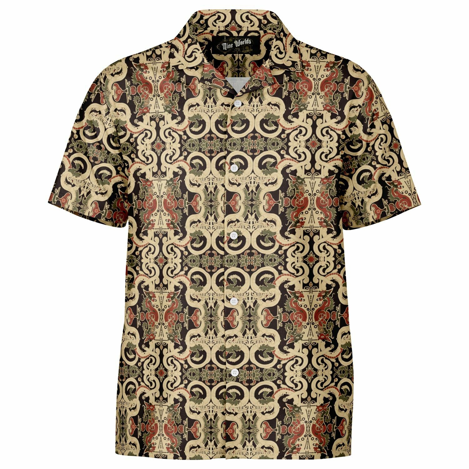 Button Down Shirt - Norse Viking & Mythology Collection - Mammen Style - Nine Worlds Gear