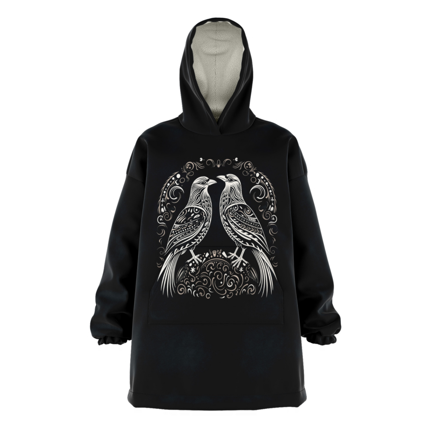 Snug Hoodie - Norse Viking & Mythology Collection -  Huginn and Muninn - Nine Worlds Gear