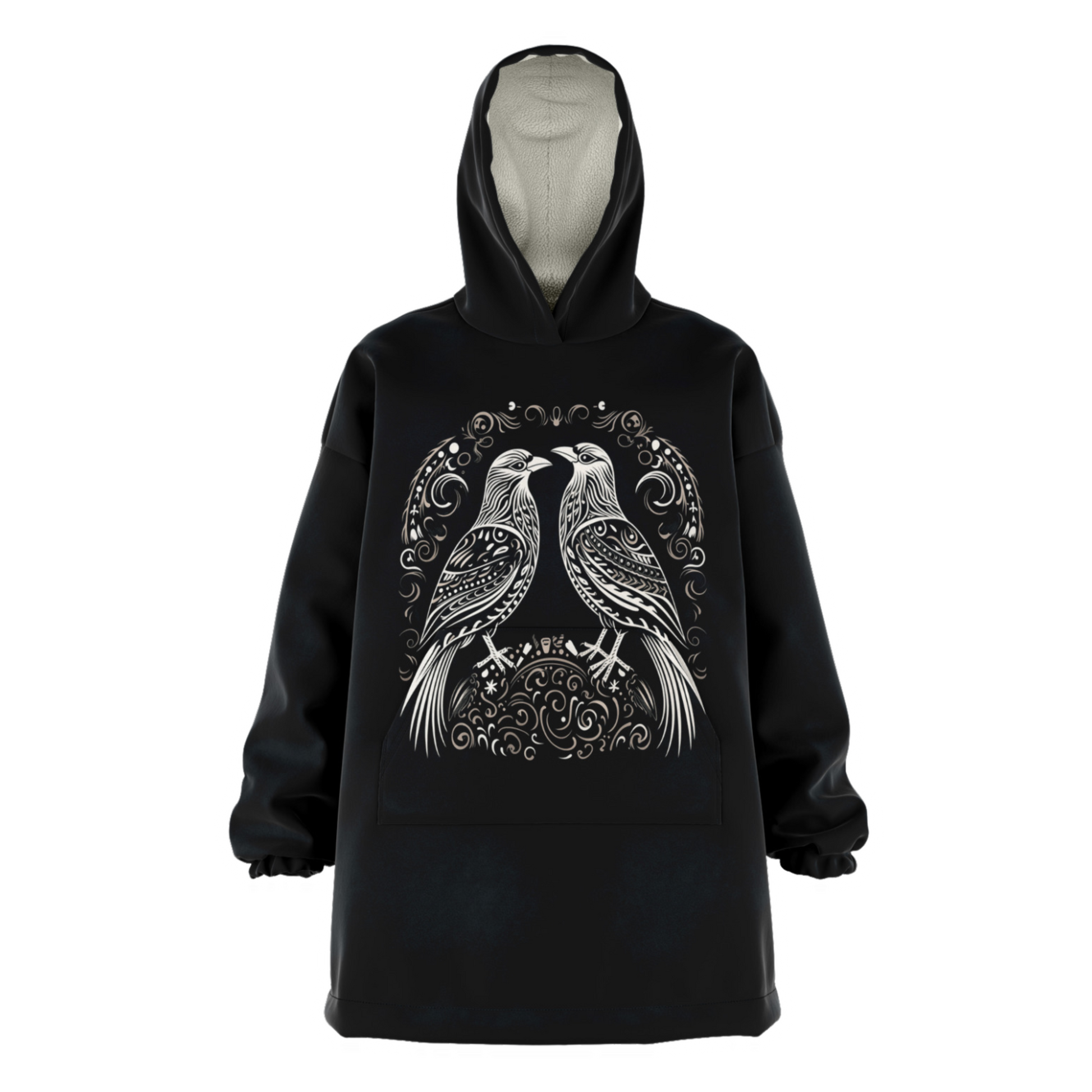 Snug Hoodie - Norse Viking & Mythology Collection -  Huginn and Muninn - Nine Worlds Gear