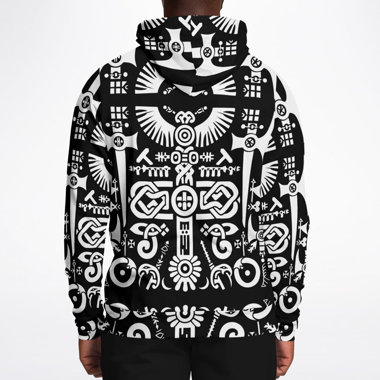 Fashion Hoodie - Norse Viking & Mythology Collection - Borre Style - Nine Worlds Gear