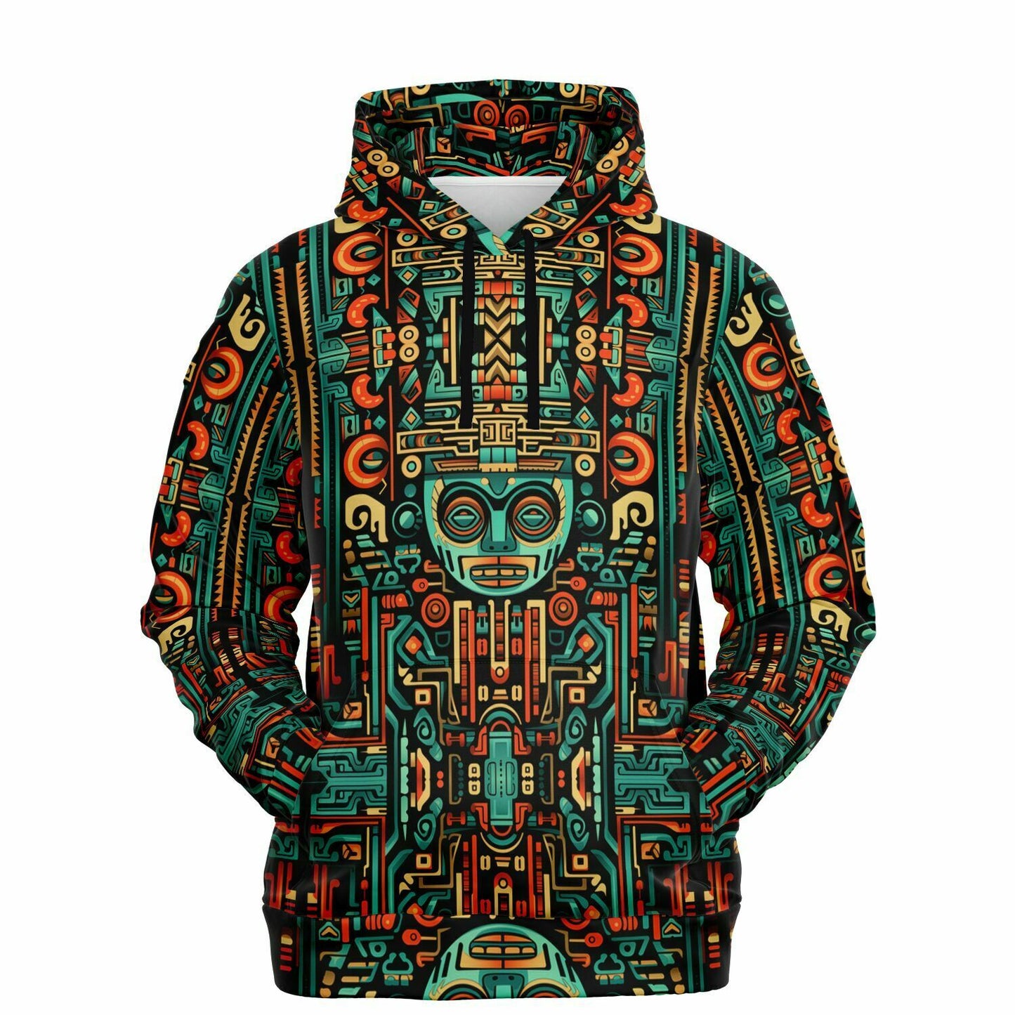 Fashion Hoodie - Aztec Art - Nine Worlds Gear
