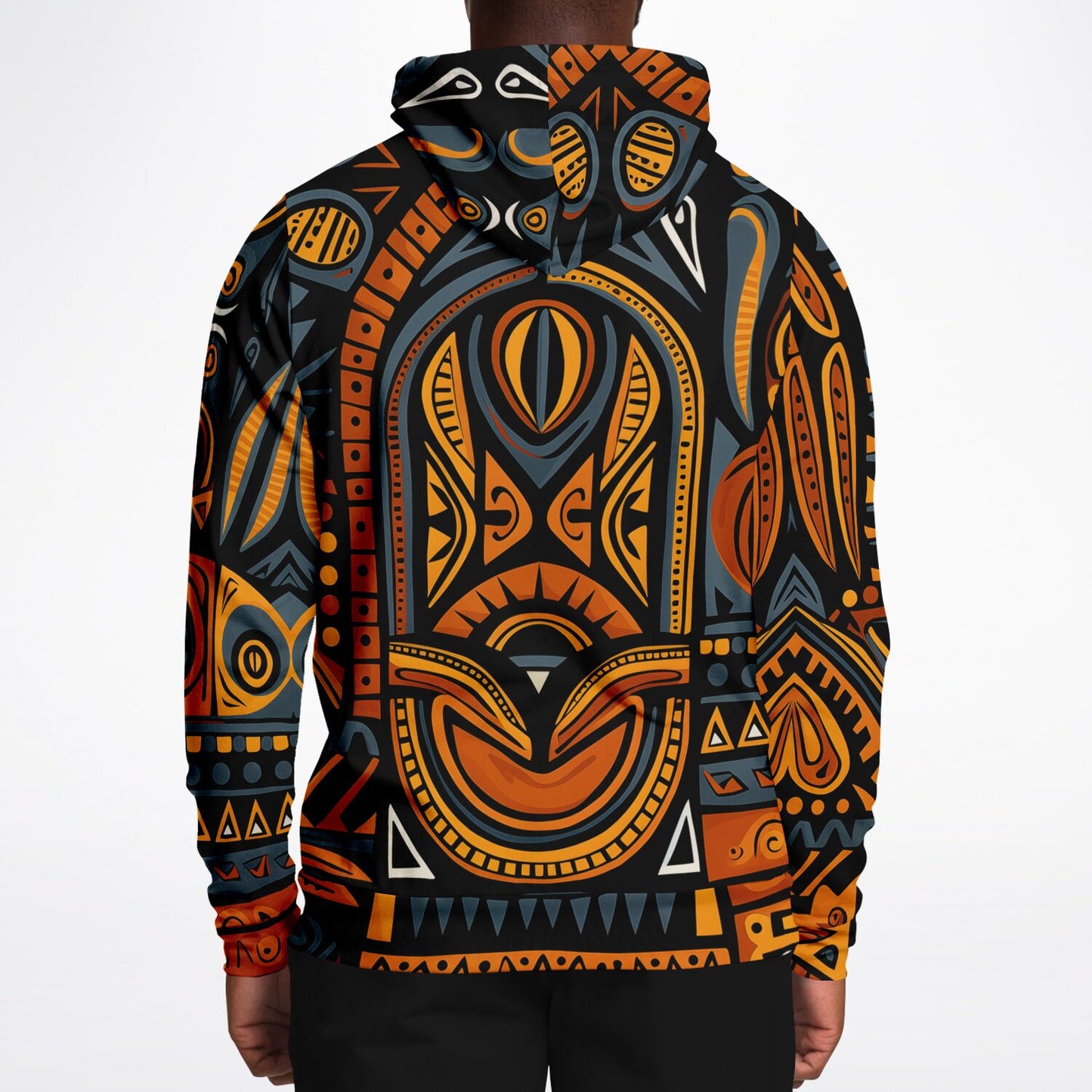 Fashion Hoodie - African Tribal Art - Nine Worlds Gear