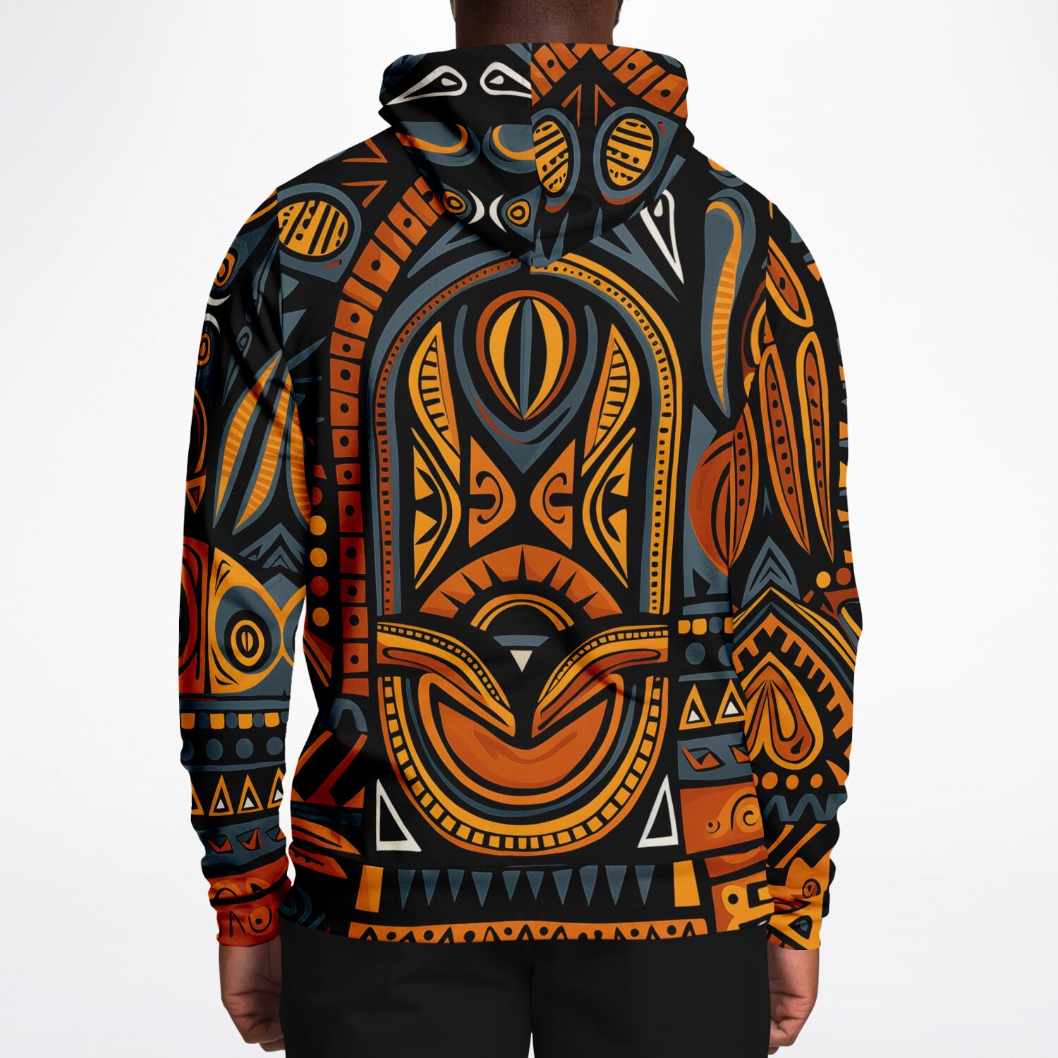 Fashion Hoodie - African Tribal Art - Nine Worlds Gear