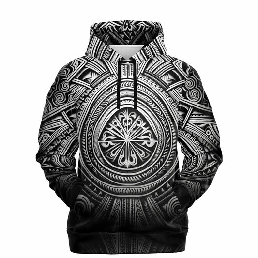Fashion Hoodie - Polynesian Tattoo Art - Nine Worlds Gear