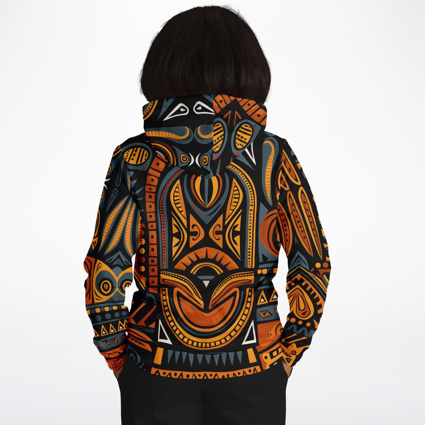 Fashion Hoodie - African Tribal Art - Nine Worlds Gear