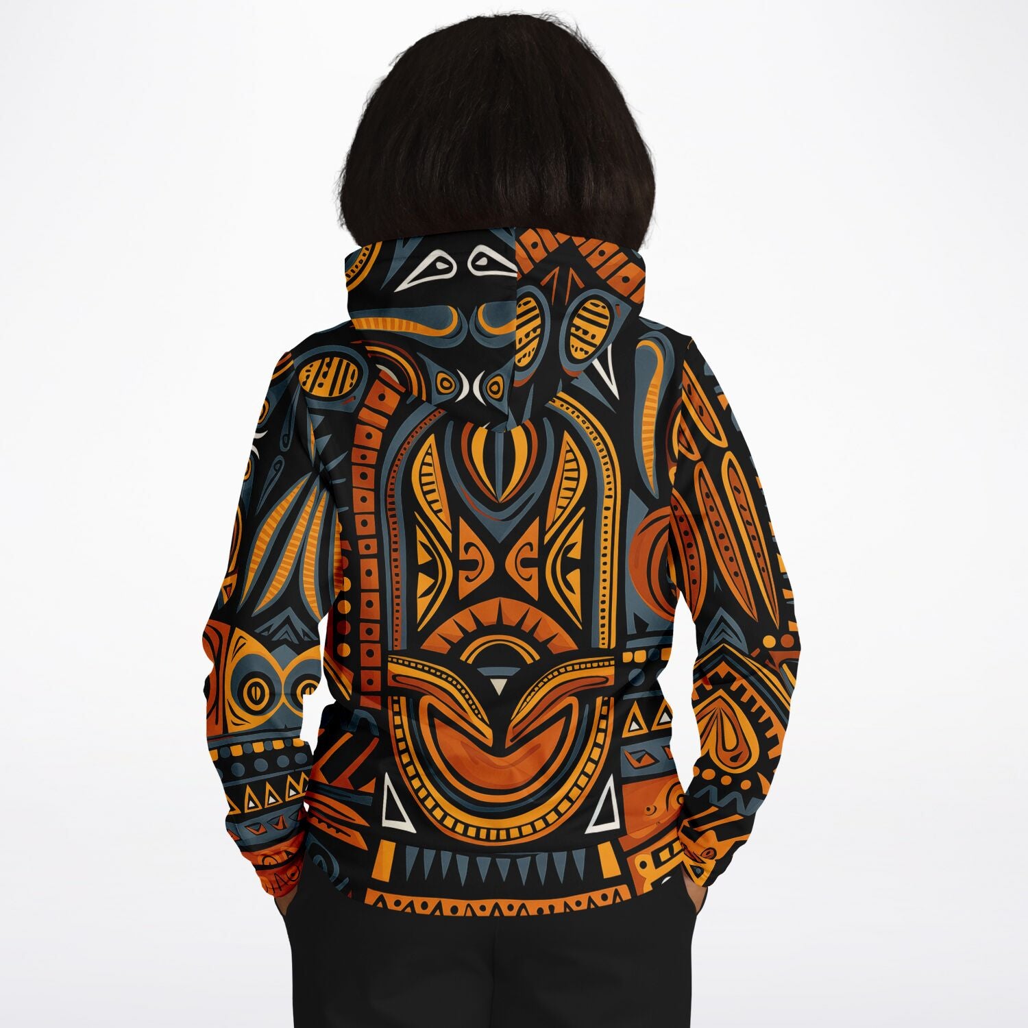 Fashion Hoodie - African Tribal Art - Nine Worlds Gear
