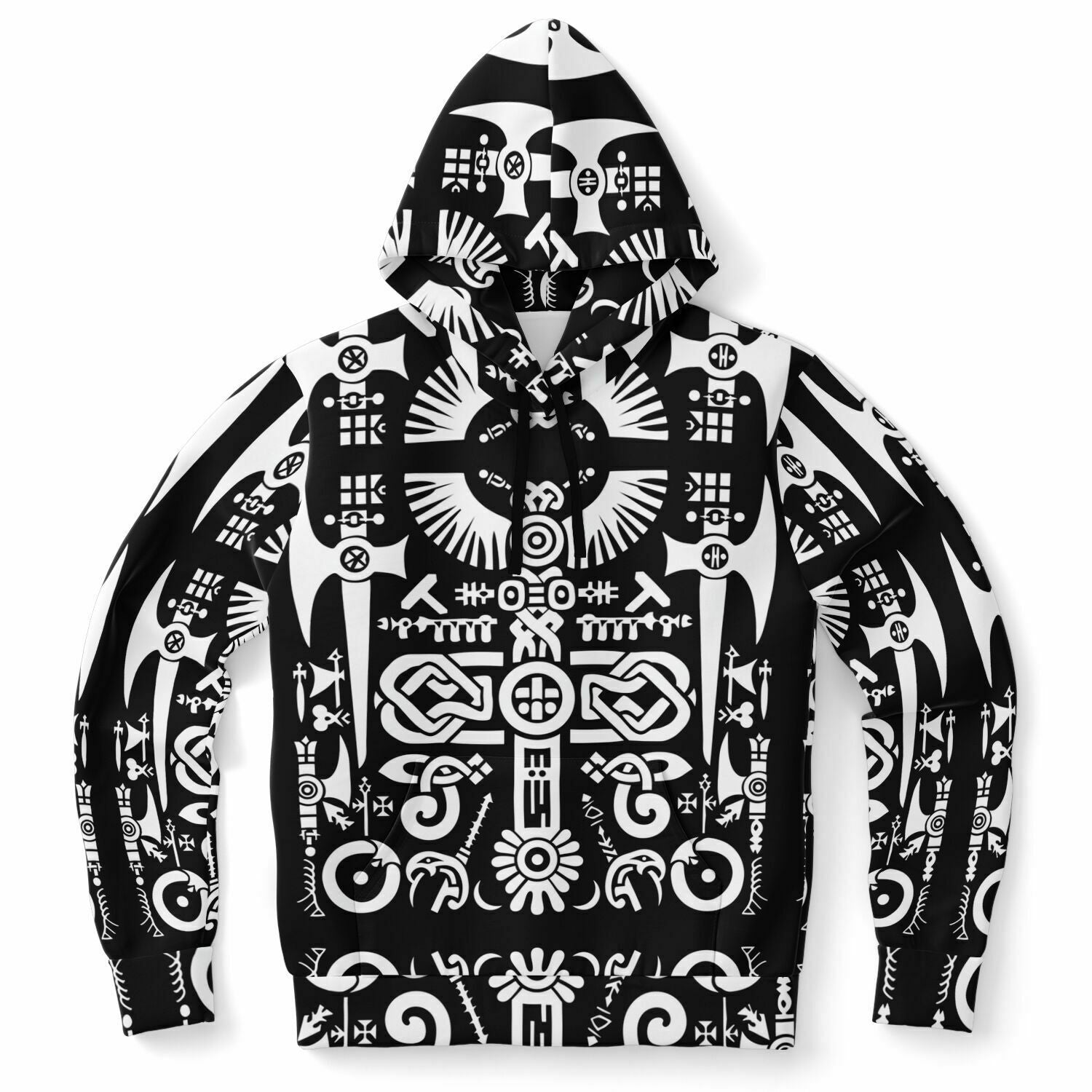 Fashion Hoodie - Norse Viking & Mythology Collection - Borre Style - Nine Worlds Gear