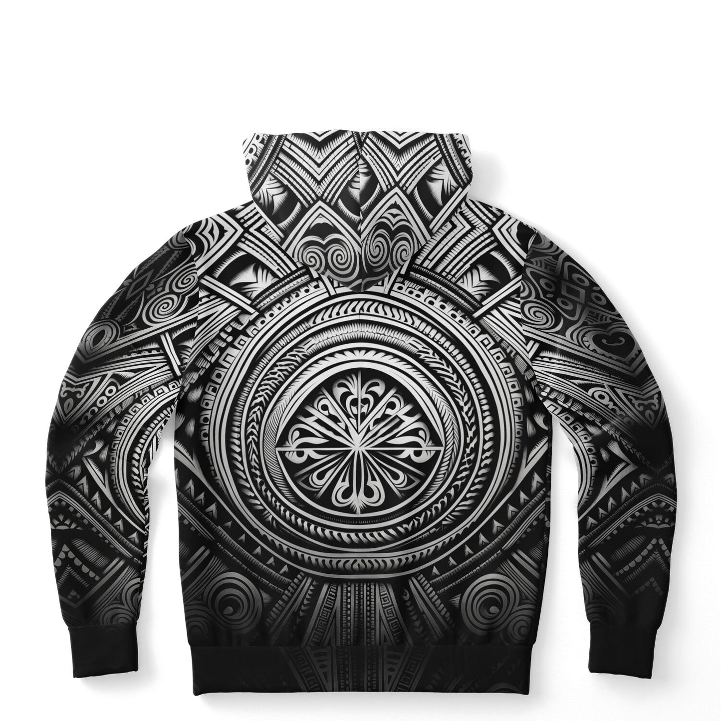 Fashion Hoodie - Polynesian Tattoo Art - Nine Worlds Gear