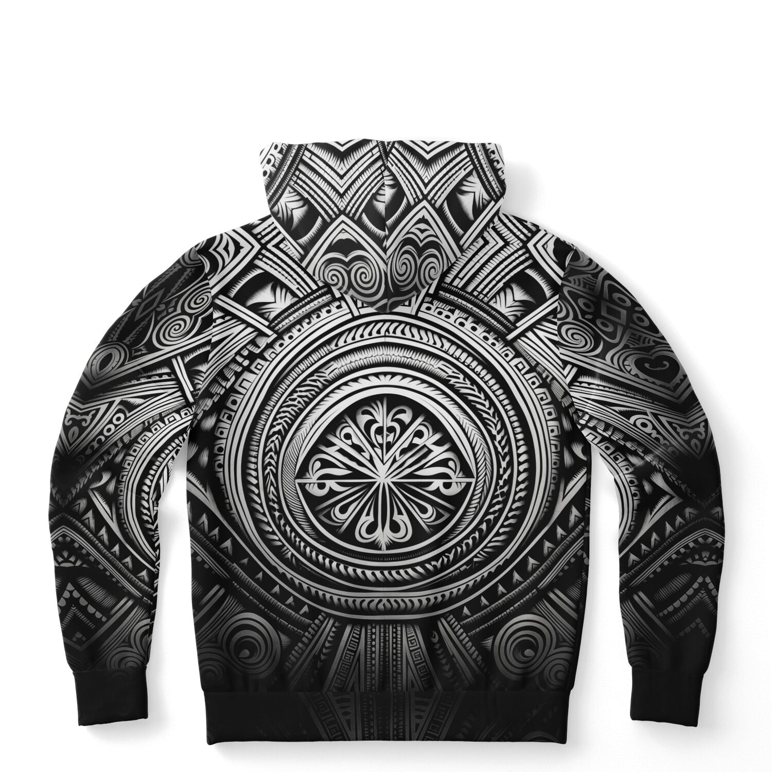 Fashion Hoodie - Polynesian Tattoo Art - Nine Worlds Gear