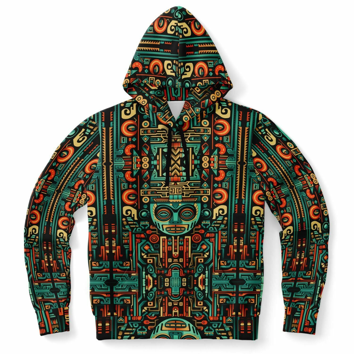 Fashion Hoodie - Aztec Art - Nine Worlds Gear
