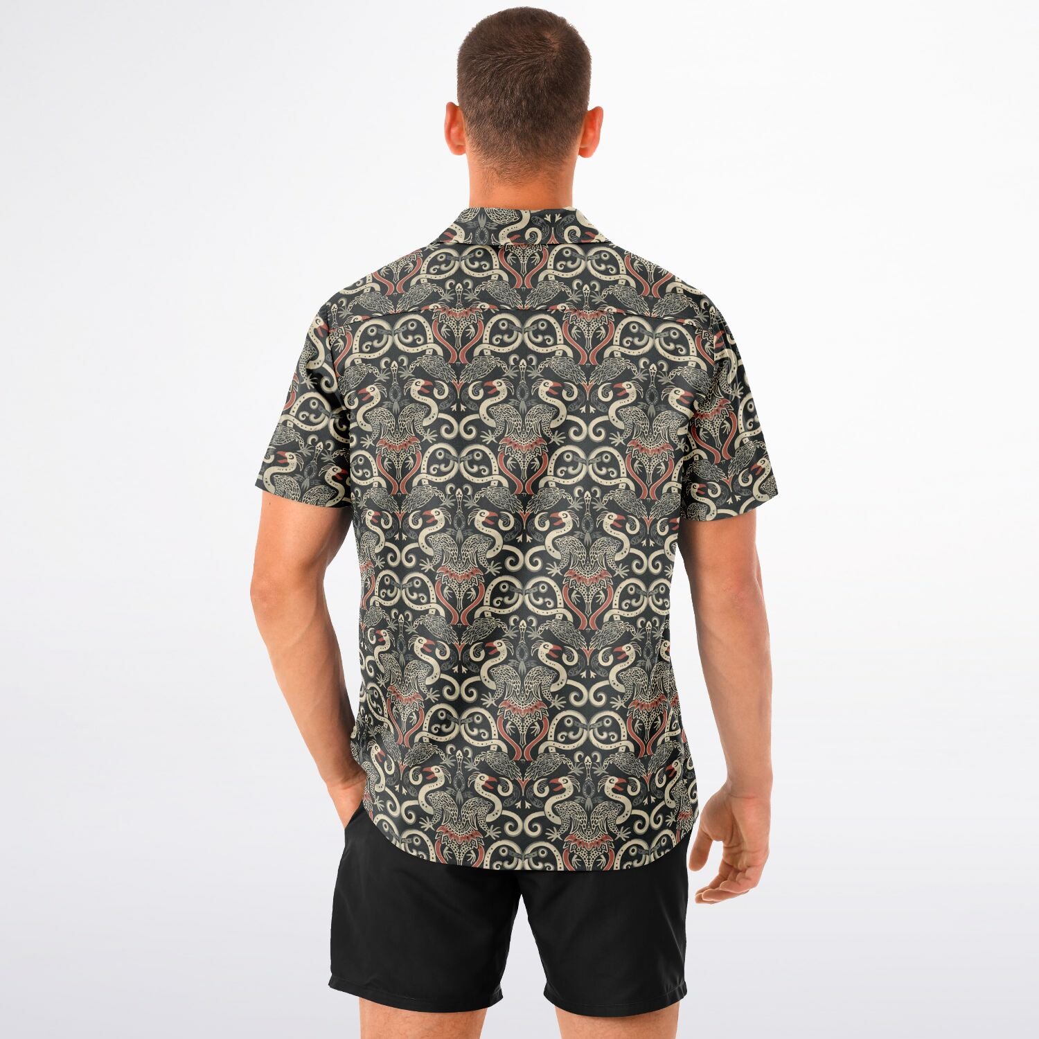 Button-Down Shirt - Norse Viking & Mythology - Gullinkambi - Nine Worlds Gear