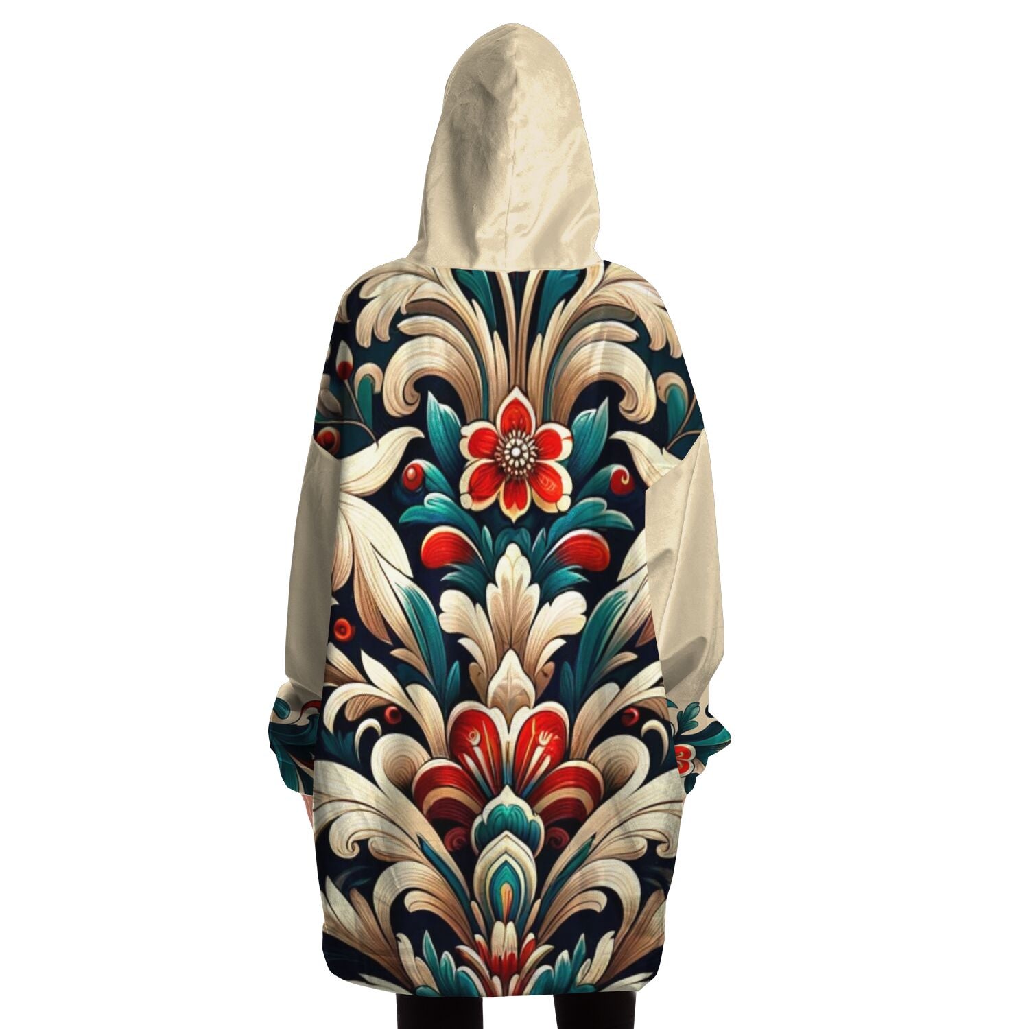 Snug Hoodie - Norwegian Folk Art - Nine Worlds Gear