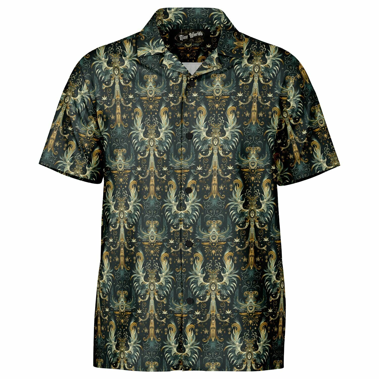 Button Shirt - Norse Viking & Mythology Collection - Valkyrie - Nine Worlds Gear