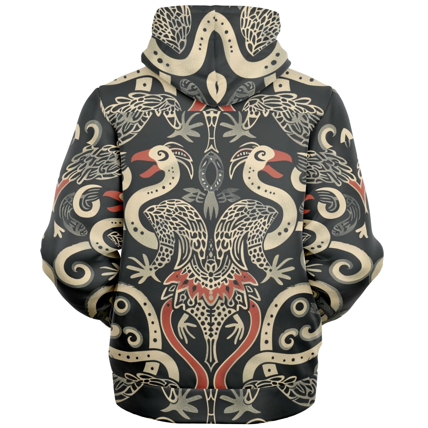 Fleece-Lined  Ziphoodie - Norse Viking &  Mythology - Gullinkambi - Nine Worlds Gear