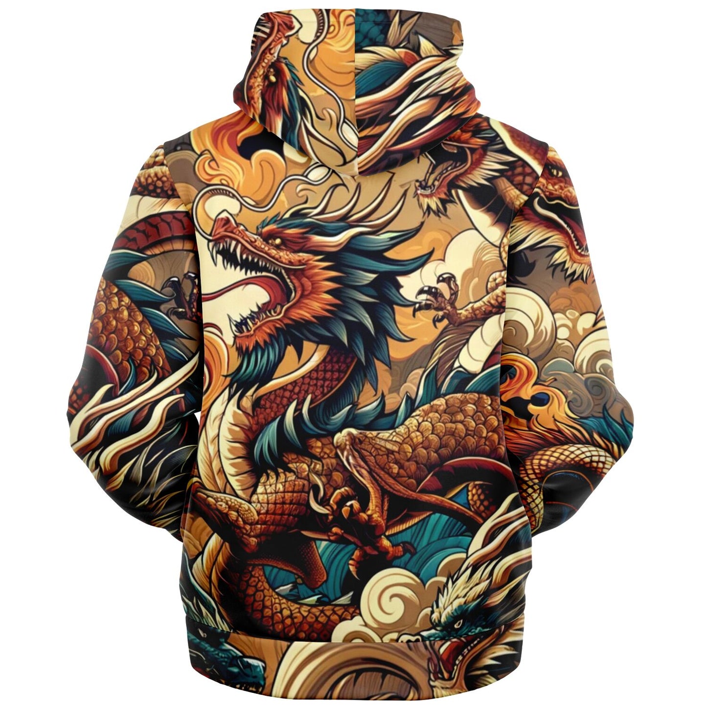 Fleece-Lined  Zip Hoodie - Dragon War - Nine Worlds Gear
