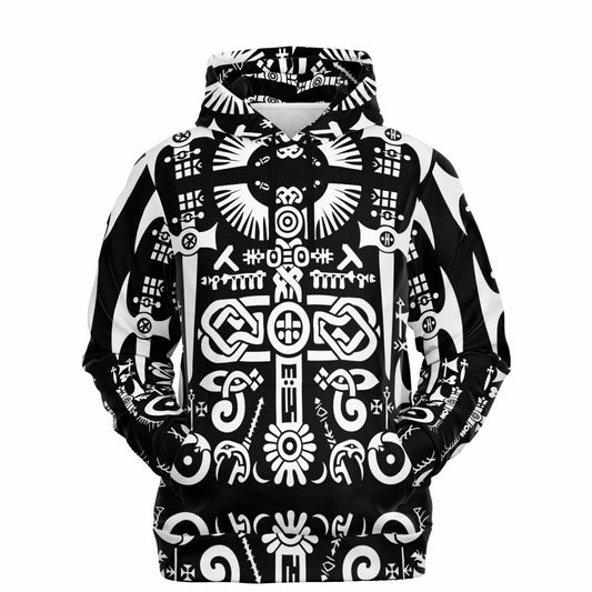 Fashion Hoodie - Norse Viking & Mythology Collection - Borre Style - Nine Worlds Gear