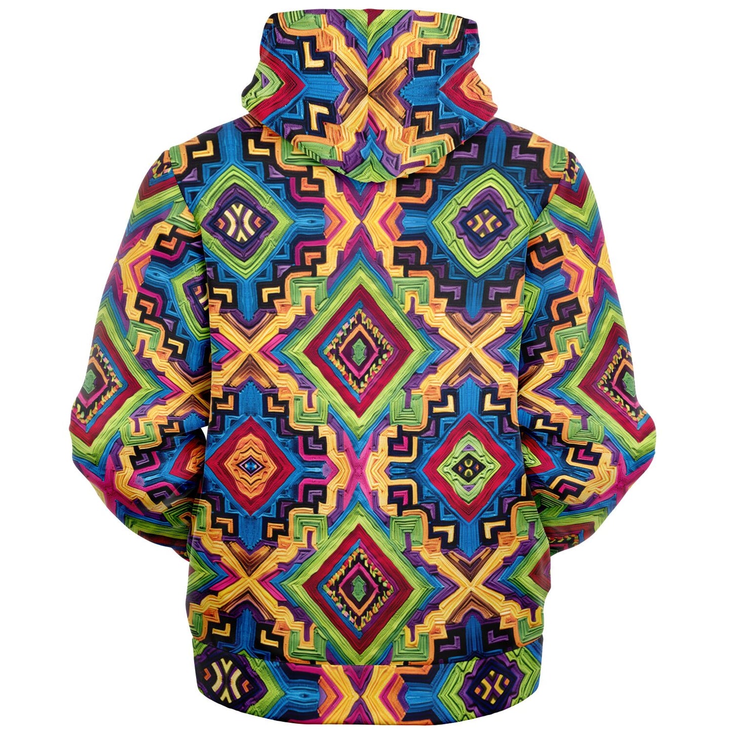 Fleece-Lined  Zip Hoodie - Columbian Wayuu - Nine Worlds Gear