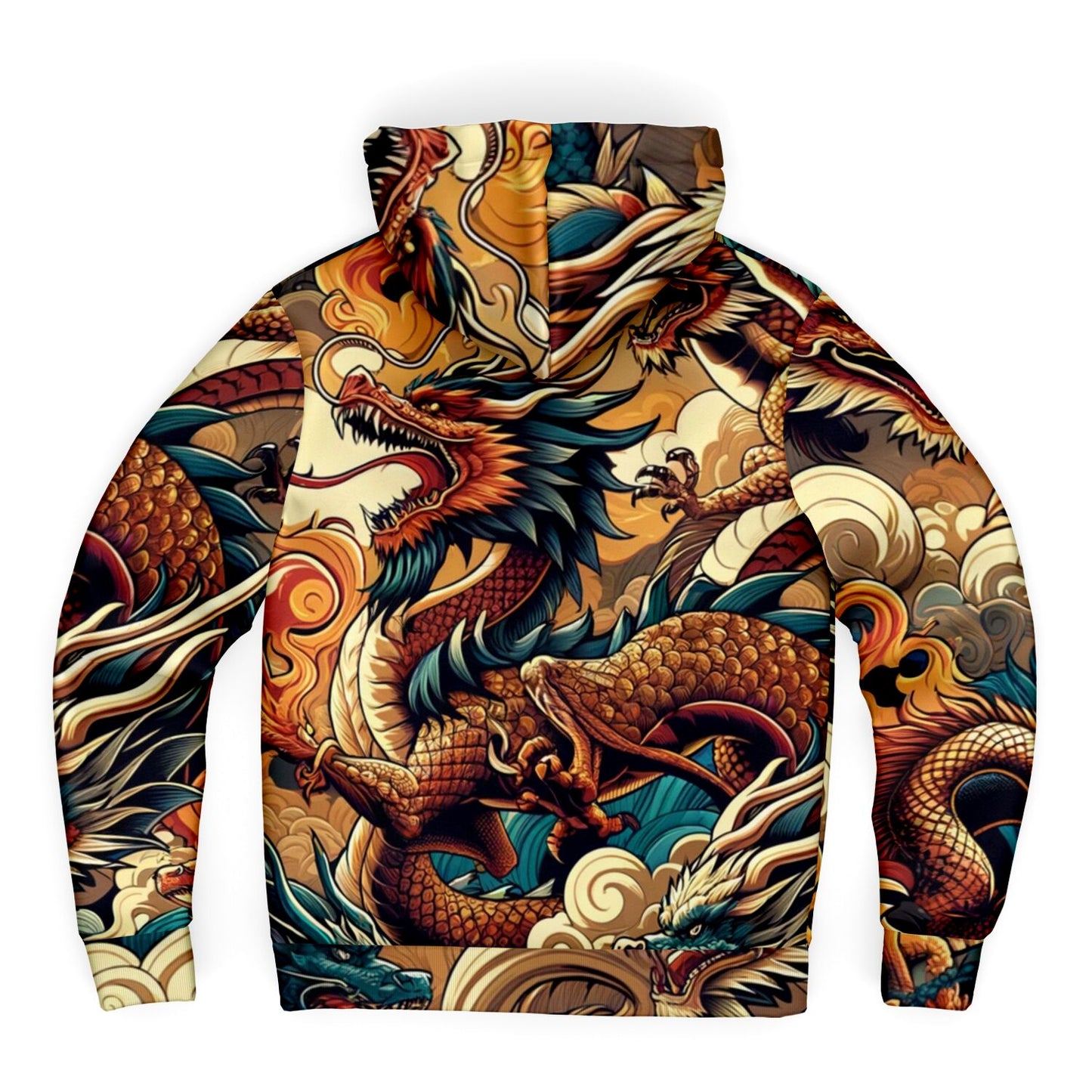 Fleece-Lined  Zip Hoodie - Dragon War - Nine Worlds Gear
