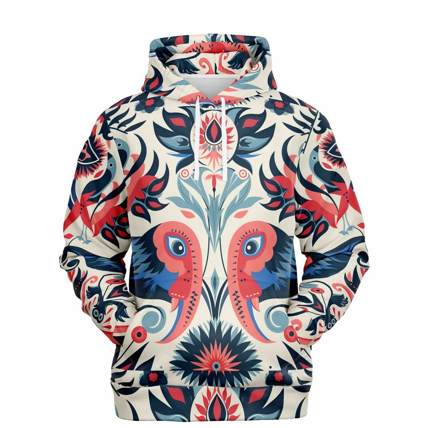 Fashion Hoodie - Columbian Zoomorphic Art - Nine Worlds Gear