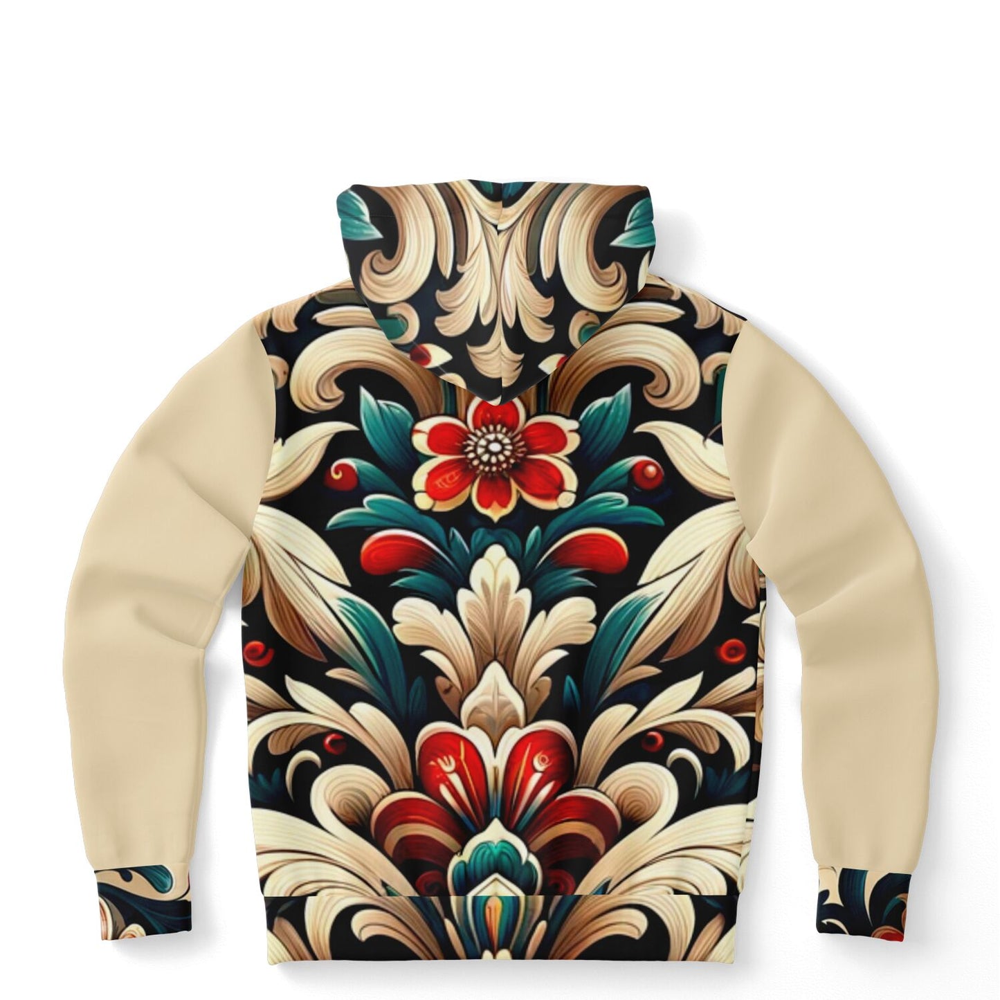 Fashion Hoodie - Norwegian Folk Art - Nine Worlds Gear