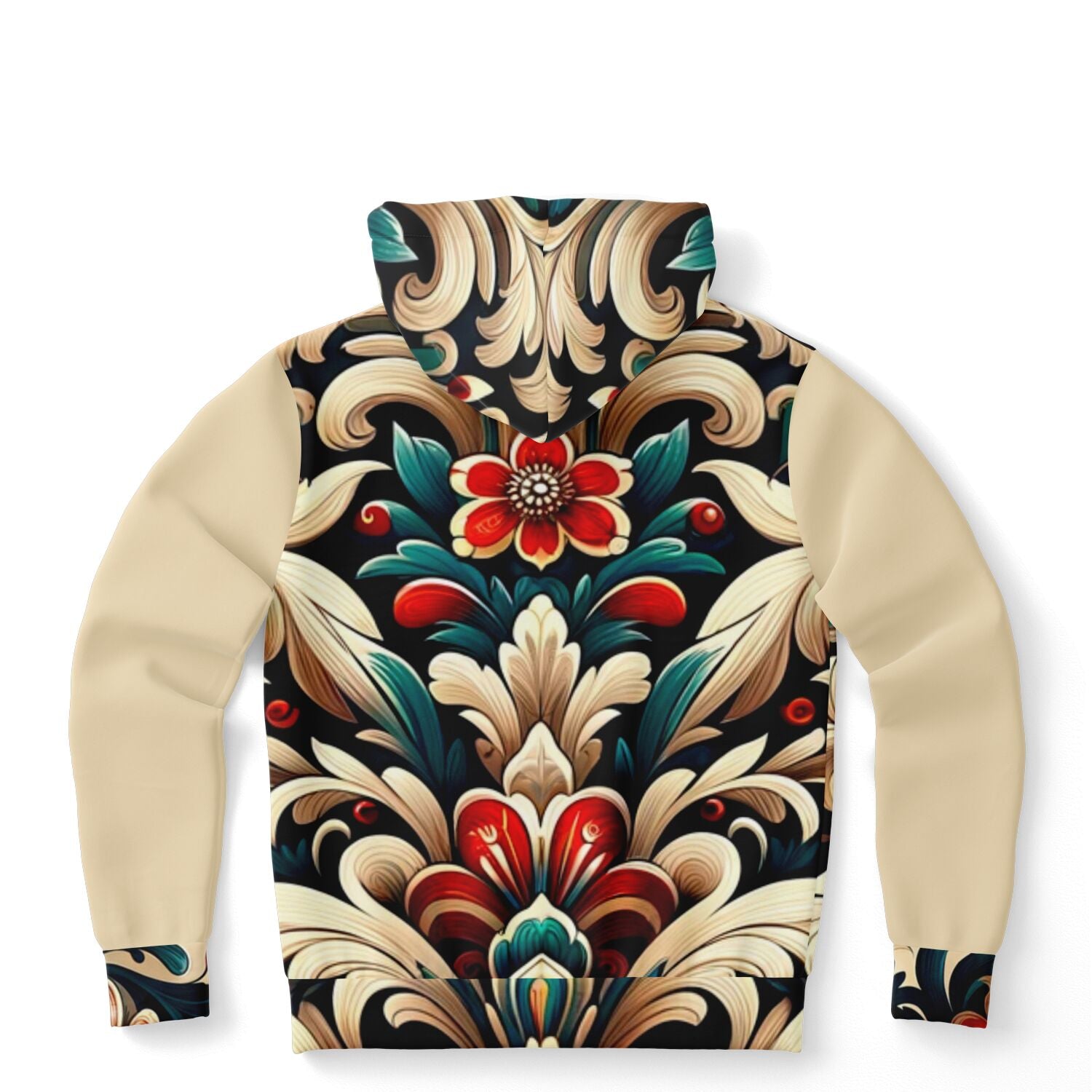 Fashion Hoodie - Norwegian Folk Art - Nine Worlds Gear