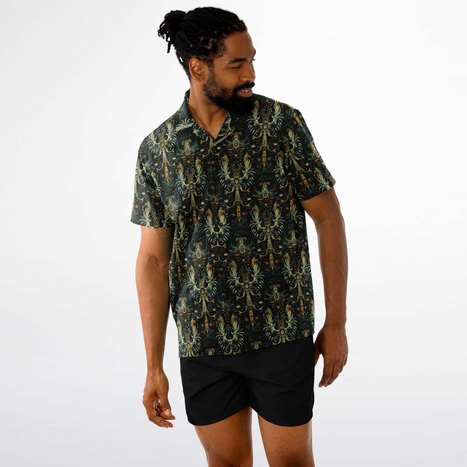 Button Shirt - Norse Viking & Mythology Collection - Valkyrie - Nine Worlds Gear