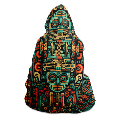 Hooded Blanket - Aztec Art - Nine Worlds Gear