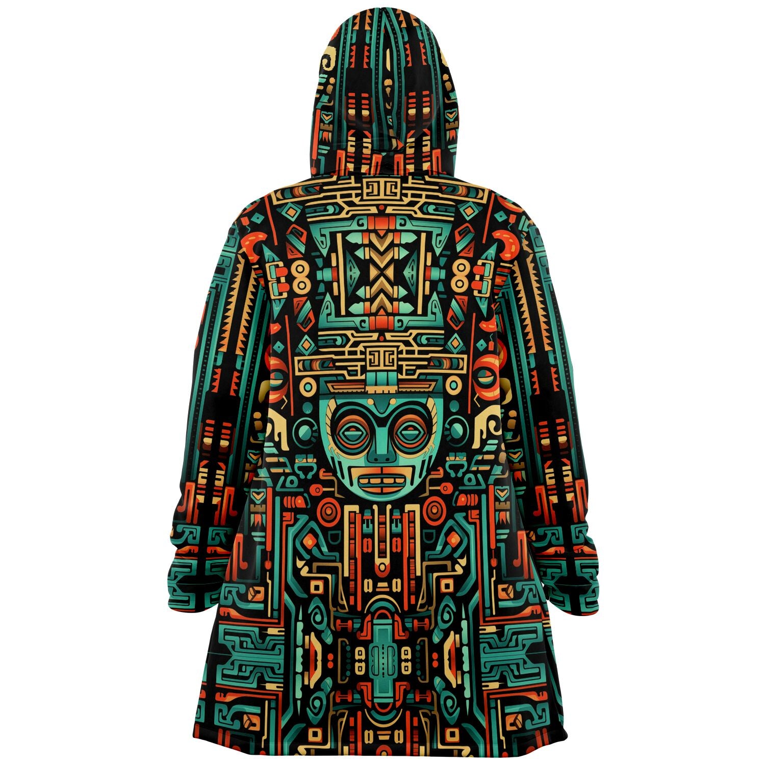 Microfleece Cloak - Aztec Art - Nine Worlds Gear