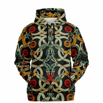 Fashion Hoodie - Norse Viking & Mythology Collection - Jelling Style - Nine Worlds Gear