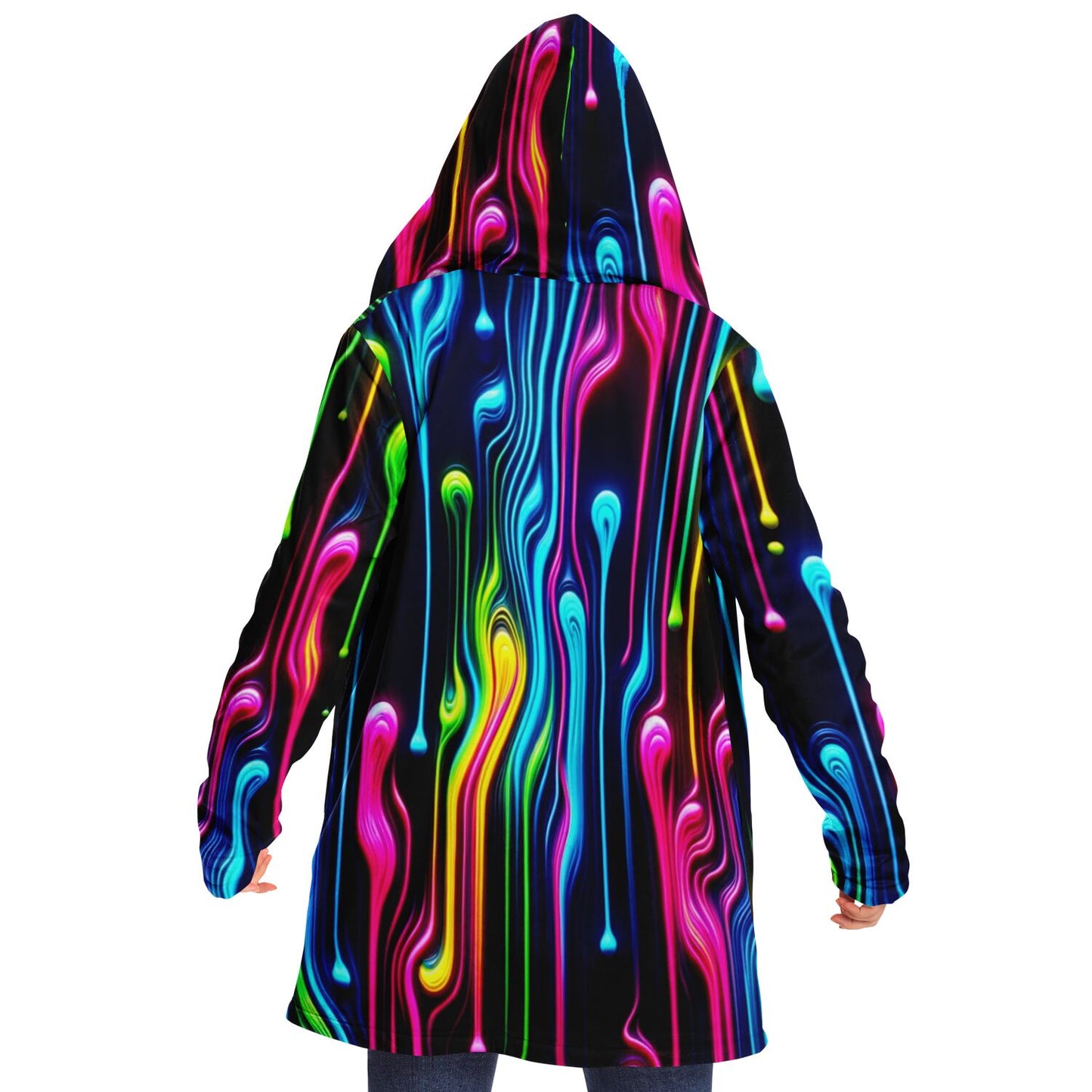 Microfleece Cloak - Melting Neon - Nine Worlds Gear