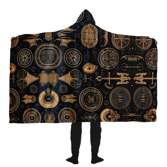 Hooded Blanket - Norse Viking & Mythology Collection - Viking Spirit - Nine Worlds Gear