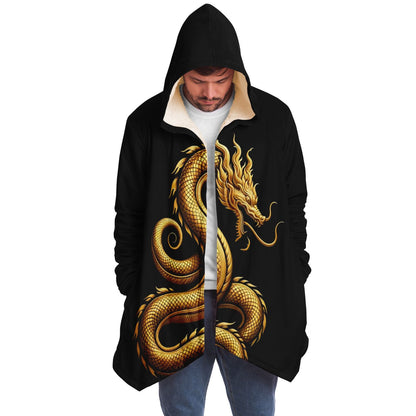 Microfleece Cloak - Golden Serpent - Nine Worlds Gear