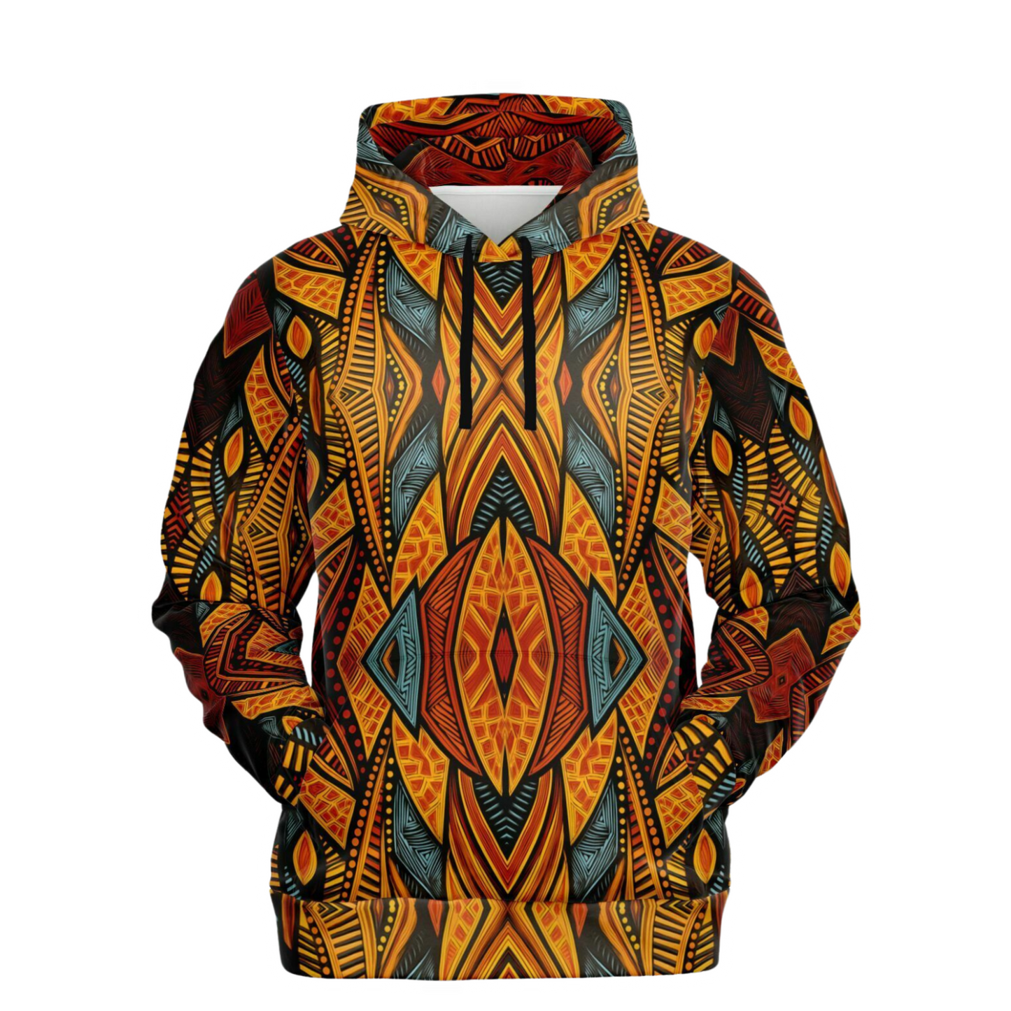 Fashion Hoodie - African Art - Nine Worlds Gear