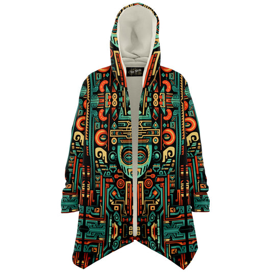 Microfleece Cloak - Aztec Art - Nine Worlds Gear