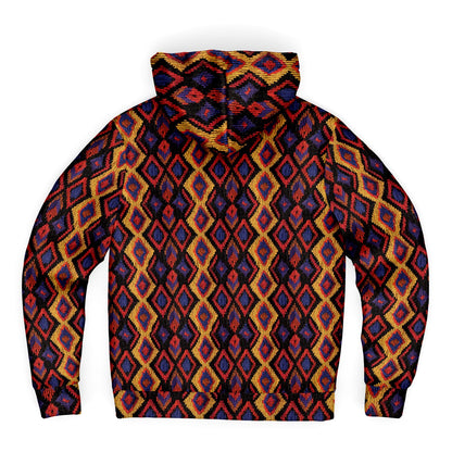 Fleece-Lined Zip Hoodie - Columbian Wayuu - Nine Worlds Gear