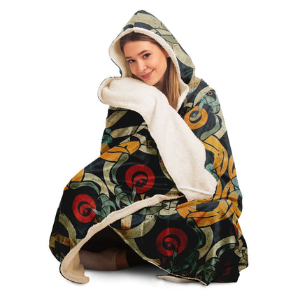 Hooded Blanket - Norse Viking & Mythology Collection - Jelling - Nine Worlds Gear