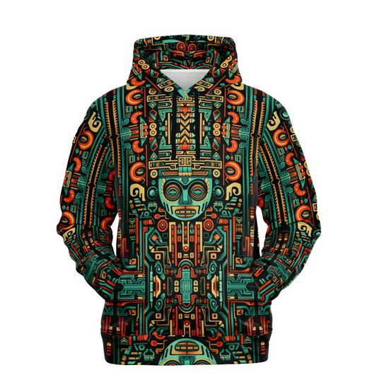 Fashion Hoodie - Aztec Art - Nine Worlds Gear